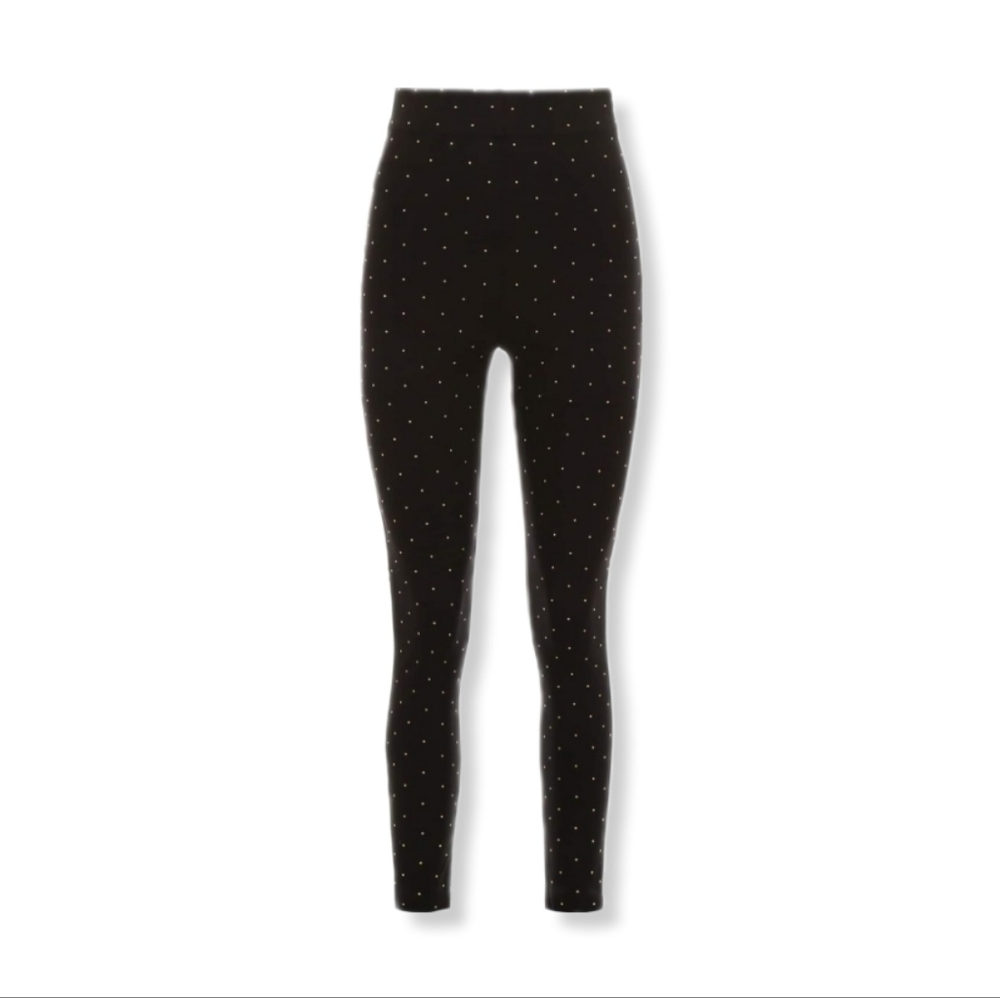Philosophy Plus Size Women's Black and Gold Sleek and Stylish Leggings